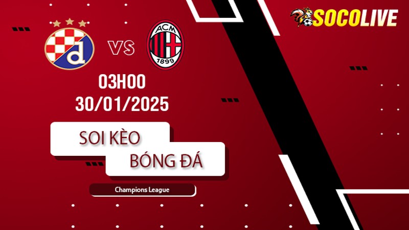 Soi kèo Dinamo Zagreb vs AC Milan